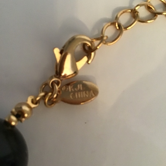 Kenneth Jay Lane Black pearl + pave necklace - Picture 5 of 10